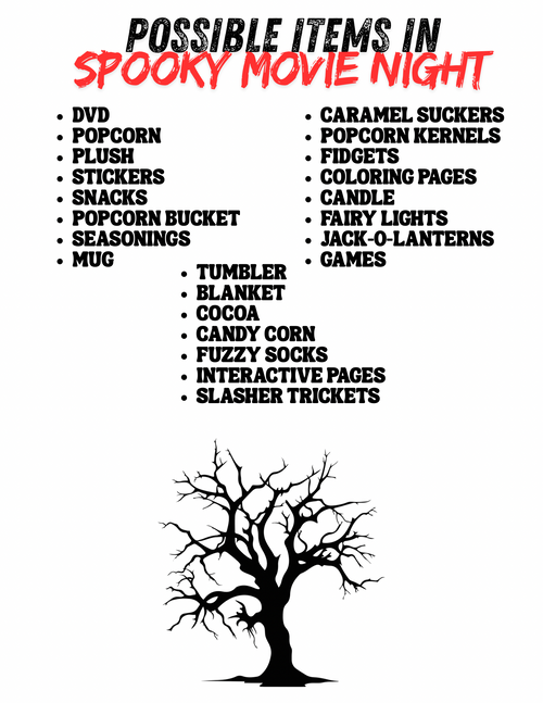 Spooky Movie Night Mystery Box